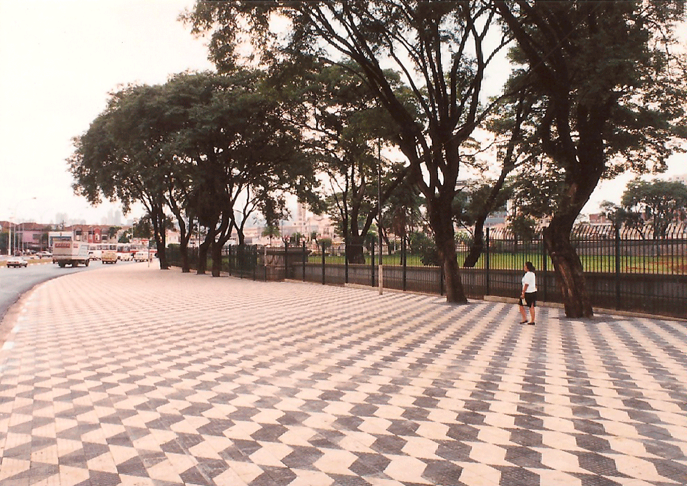Calçada Museu Ipiranga - Década de 1980
